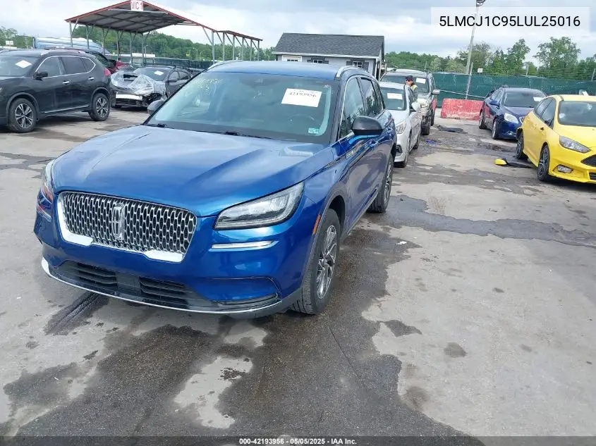 2020 Lincoln Corsair Standard VIN: 5LMCJ1C95LUL25016 Lot: 42193956