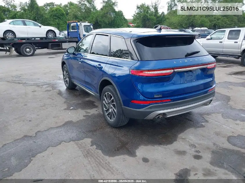 2020 Lincoln Corsair Standard VIN: 5LMCJ1C95LUL25016 Lot: 42193956