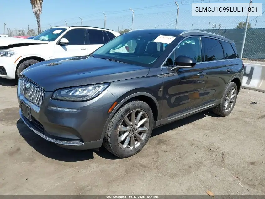 2020 Lincoln Corsair VIN: 5LMCJ1C99LUL11801 Lot: 42489945