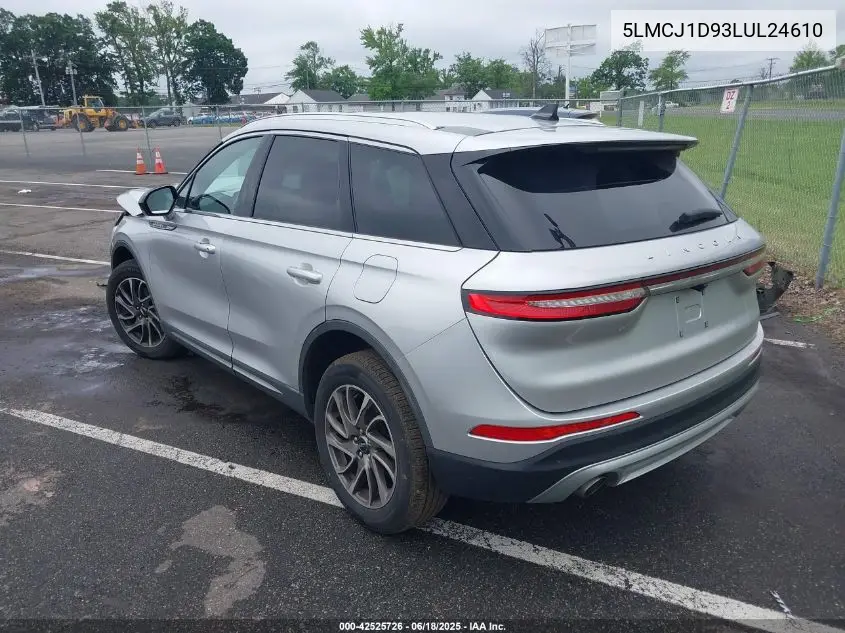 2020 Lincoln Corsair Standard VIN: 5LMCJ1D93LUL24610 Lot: 42525726