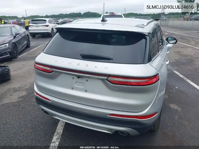 2020 Lincoln Corsair Standard VIN: 5LMCJ1D93LUL24610 Lot: 42525726
