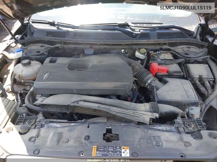 2020 Lincoln Corsair Standard VIN: 5LMCJ1D90LUL15119 Lot: 42540517