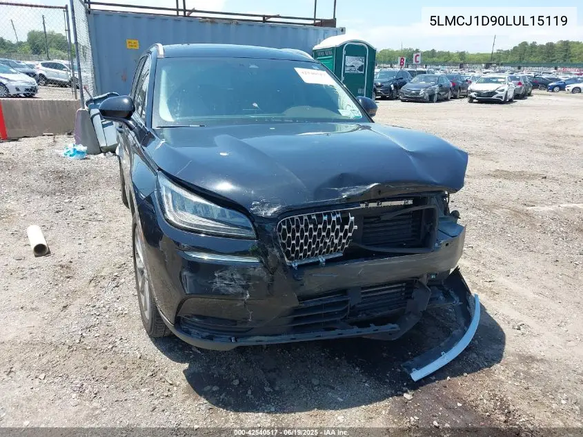 2020 Lincoln Corsair Standard VIN: 5LMCJ1D90LUL15119 Lot: 42540517