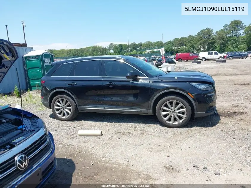 2020 Lincoln Corsair Standard VIN: 5LMCJ1D90LUL15119 Lot: 42540517