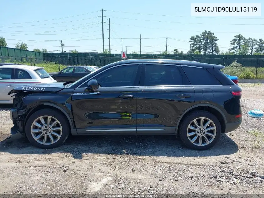2020 Lincoln Corsair Standard VIN: 5LMCJ1D90LUL15119 Lot: 42540517