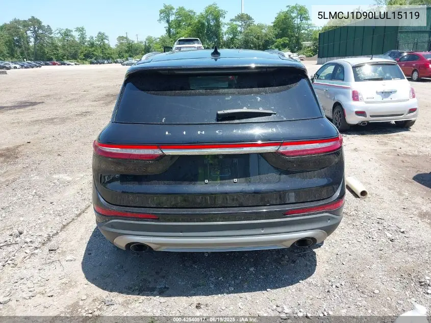 2020 Lincoln Corsair Standard VIN: 5LMCJ1D90LUL15119 Lot: 42540517