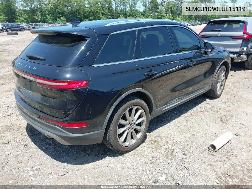 2020 Lincoln Corsair Standard VIN: 5LMCJ1D90LUL15119 Lot: 42540517
