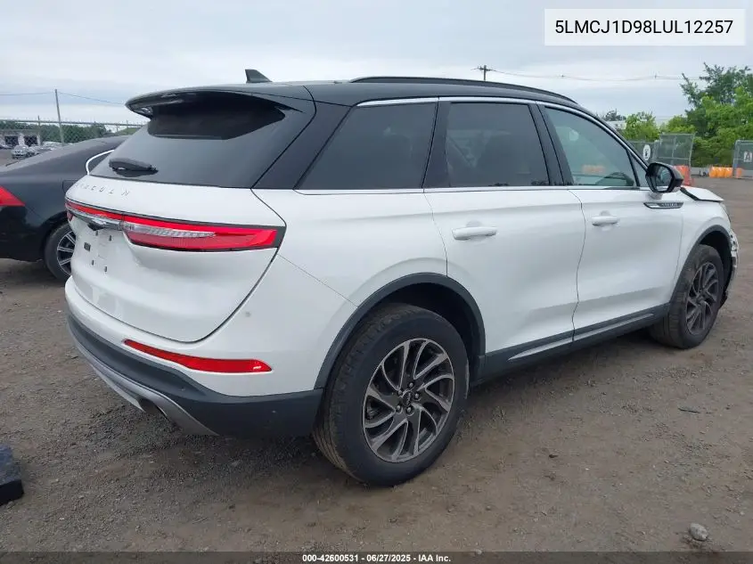 2020 Lincoln Corsair Standard VIN: 5LMCJ1D98LUL12257 Lot: 42600531