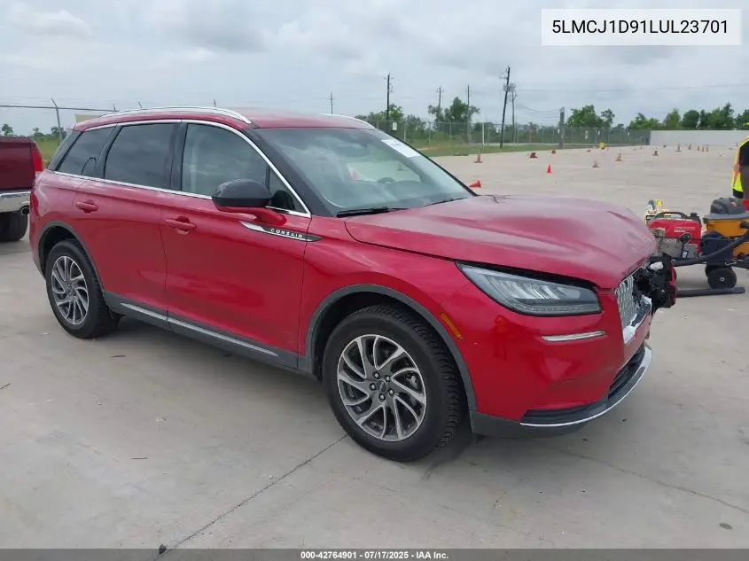 2020 Lincoln Corsair Standard VIN: 5LMCJ1D91LUL23701 Lot: 42764901