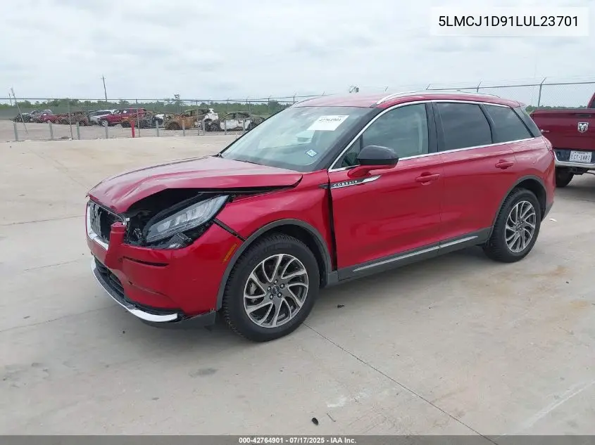 2020 Lincoln Corsair Standard VIN: 5LMCJ1D91LUL23701 Lot: 42764901