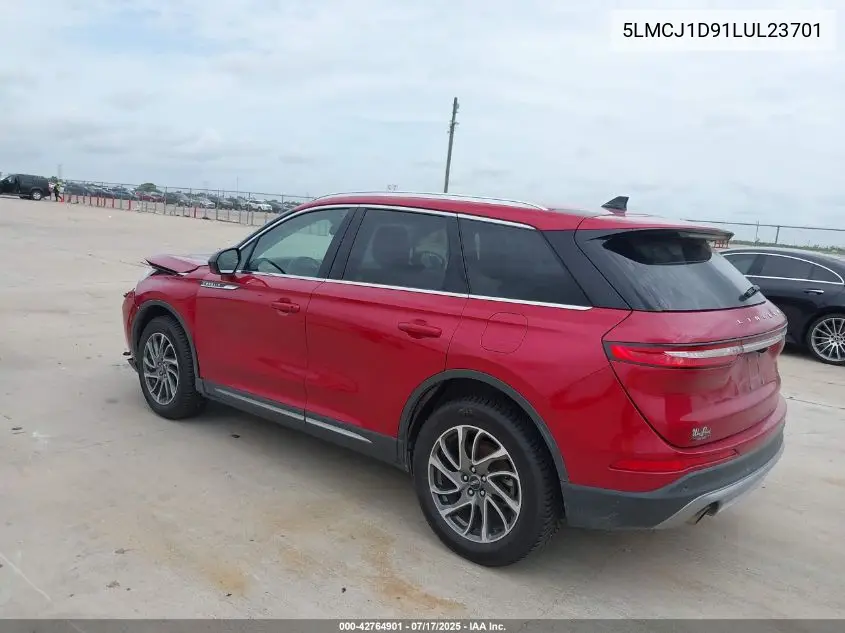 2020 Lincoln Corsair Standard VIN: 5LMCJ1D91LUL23701 Lot: 42764901