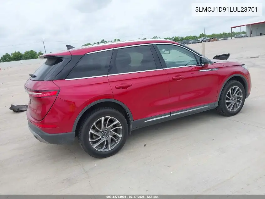 2020 Lincoln Corsair Standard VIN: 5LMCJ1D91LUL23701 Lot: 42764901