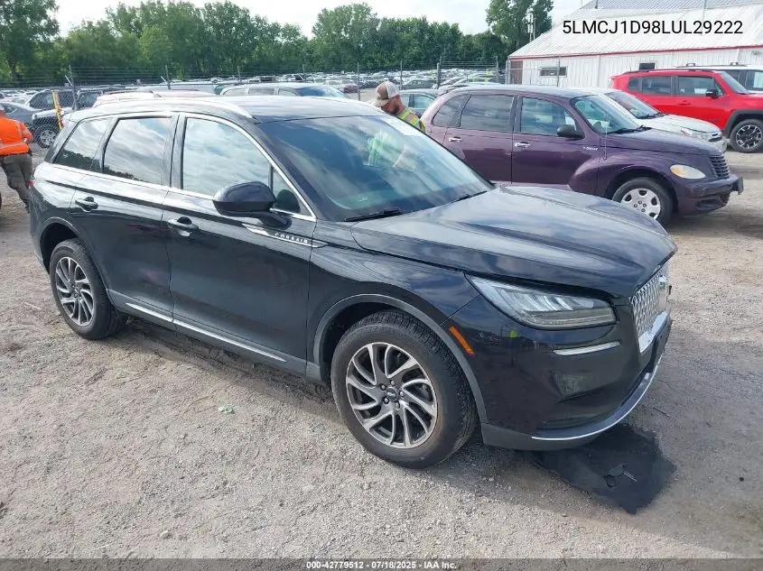 2020 Lincoln Corsair Standard VIN: 5LMCJ1D98LUL29222 Lot: 42779512