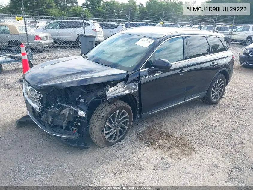 2020 Lincoln Corsair Standard VIN: 5LMCJ1D98LUL29222 Lot: 42779512