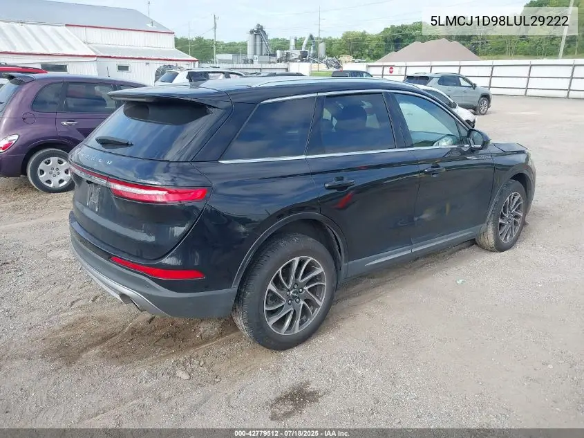 2020 Lincoln Corsair Standard VIN: 5LMCJ1D98LUL29222 Lot: 42779512