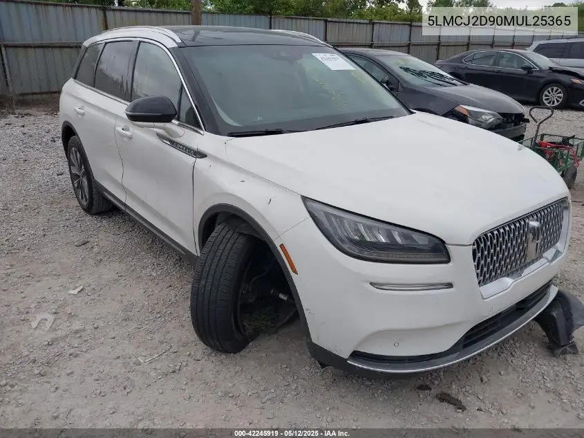 2021 Lincoln Corsair Reserve VIN: 5LMCJ2D90MUL25365 Lot: 42245919