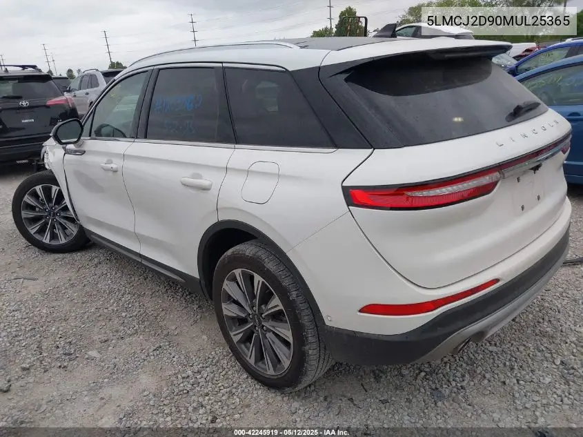 2021 Lincoln Corsair Reserve VIN: 5LMCJ2D90MUL25365 Lot: 42245919