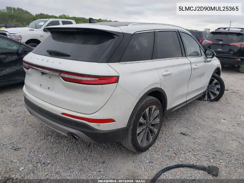 2021 Lincoln Corsair Reserve VIN: 5LMCJ2D90MUL25365 Lot: 42245919