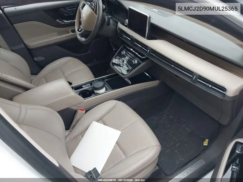 2021 Lincoln Corsair Reserve VIN: 5LMCJ2D90MUL25365 Lot: 42245919