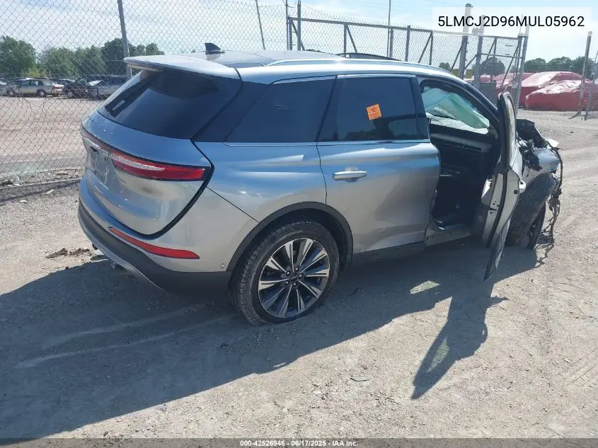 2021 Lincoln Corsair Reserve VIN: 5LMCJ2D96MUL05962 Lot: 42526946