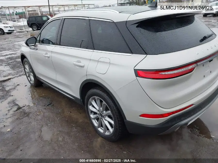 2022 Lincoln Corsair Standard VIN: 5LMCJ1D91NUL26925 Lot: 41660895