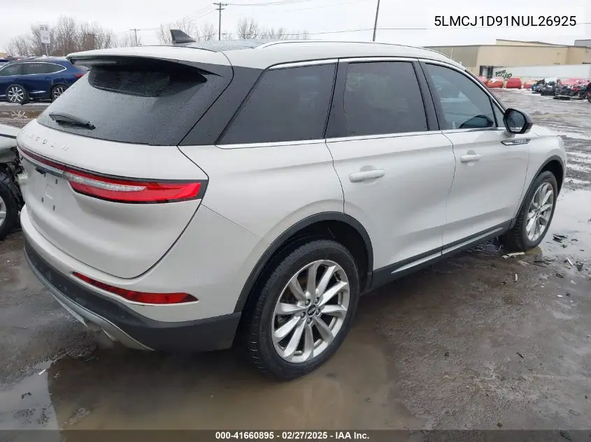 2022 Lincoln Corsair Standard VIN: 5LMCJ1D91NUL26925 Lot: 41660895