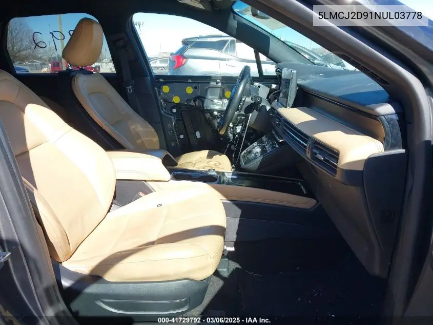 2022 Lincoln Corsair Reserve VIN: 5LMCJ2D91NUL03778 Lot: 41729792