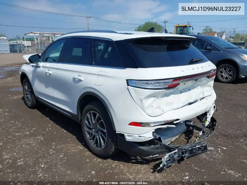 2022 Lincoln Corsair Standard VIN: 5LMCJ1D96NUL23227 Lot: 42215604