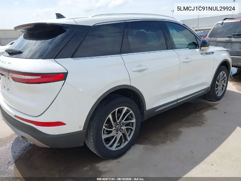2022 Lincoln Corsair Standard VIN: 5LMCJ1C91NUL29924 Lot: 42471141