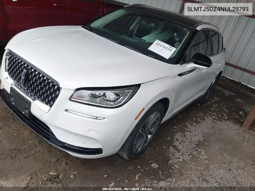 2022 Lincoln Corsair Grand Touring VIN: 5LMTJ5DZ4NUL29793 Lot: 42476225