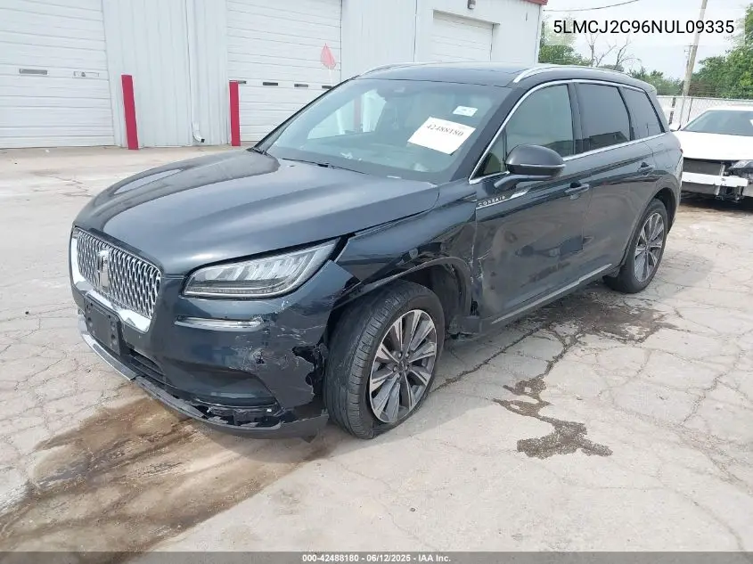 2022 Lincoln Corsair Reserve VIN: 5LMCJ2C96NUL09335 Lot: 42488180