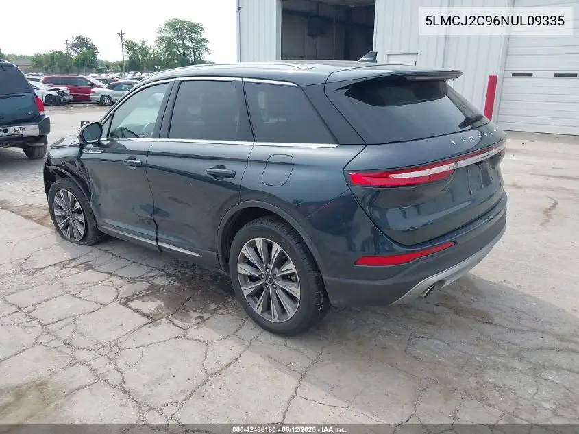 2022 Lincoln Corsair Reserve VIN: 5LMCJ2C96NUL09335 Lot: 42488180