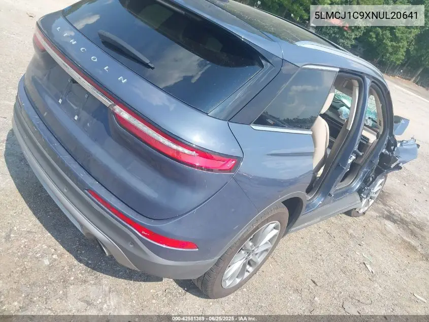 2022 Lincoln Corsair Standard VIN: 5LMCJ1C9XNUL20641 Lot: 42581389