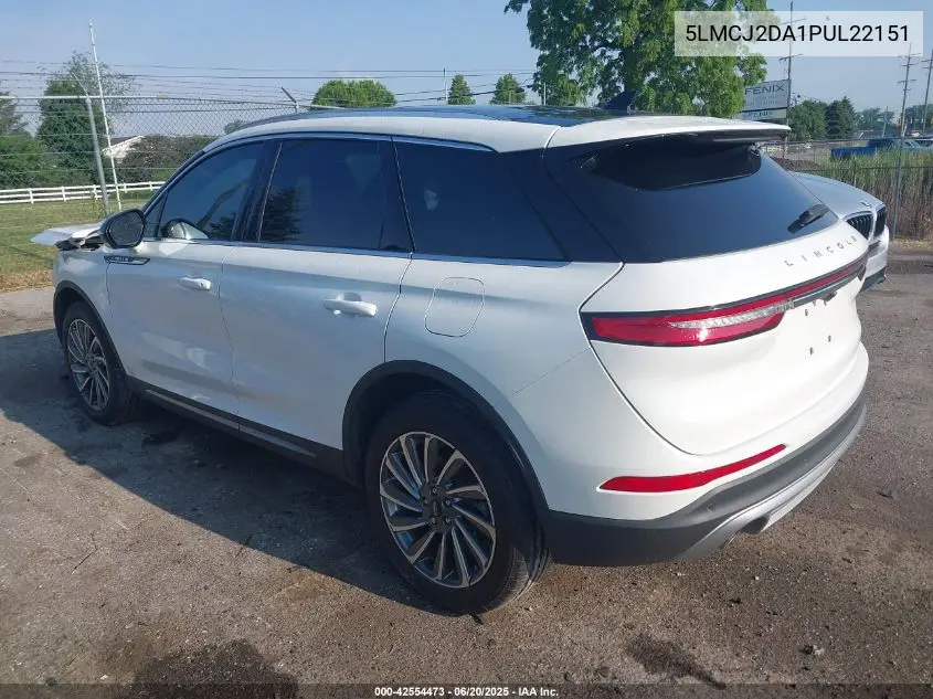 2023 Lincoln Corsair Reserve VIN: 5LMCJ2DA1PUL22151 Lot: 42554473