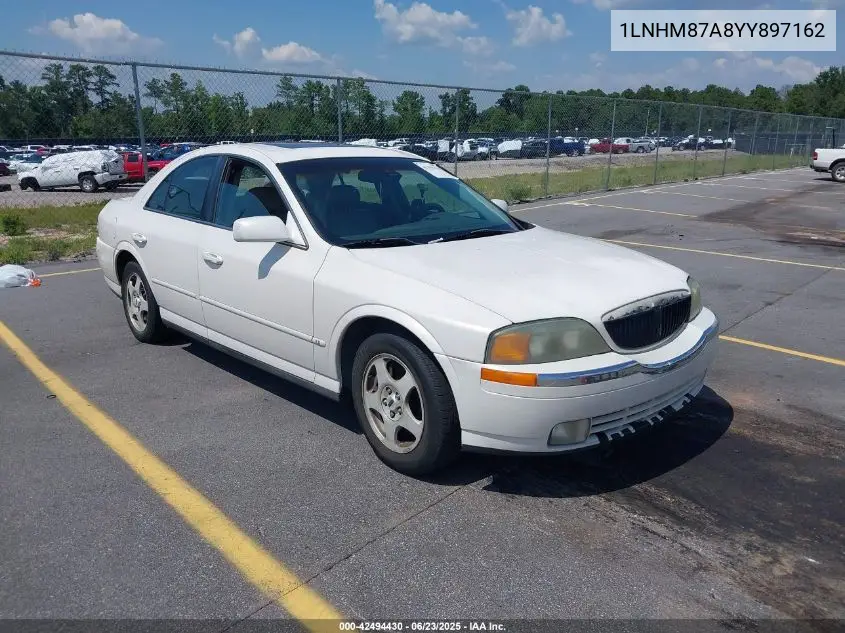 2000 Lincoln Ls V8 Auto VIN: 1LNHM87A8YY897162 Lot: 42494430