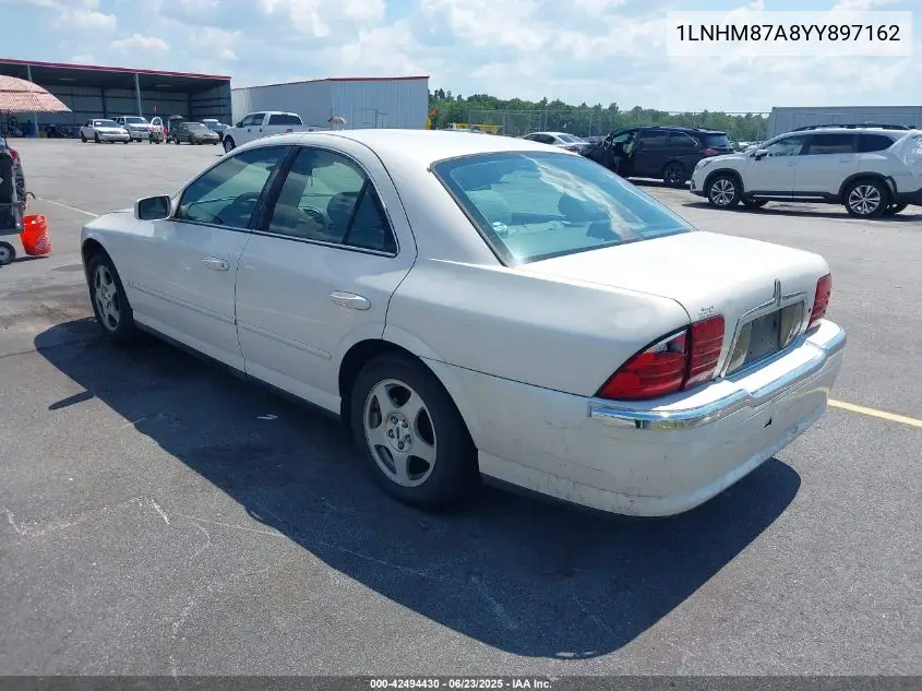 2000 Lincoln Ls V8 Auto VIN: 1LNHM87A8YY897162 Lot: 42494430