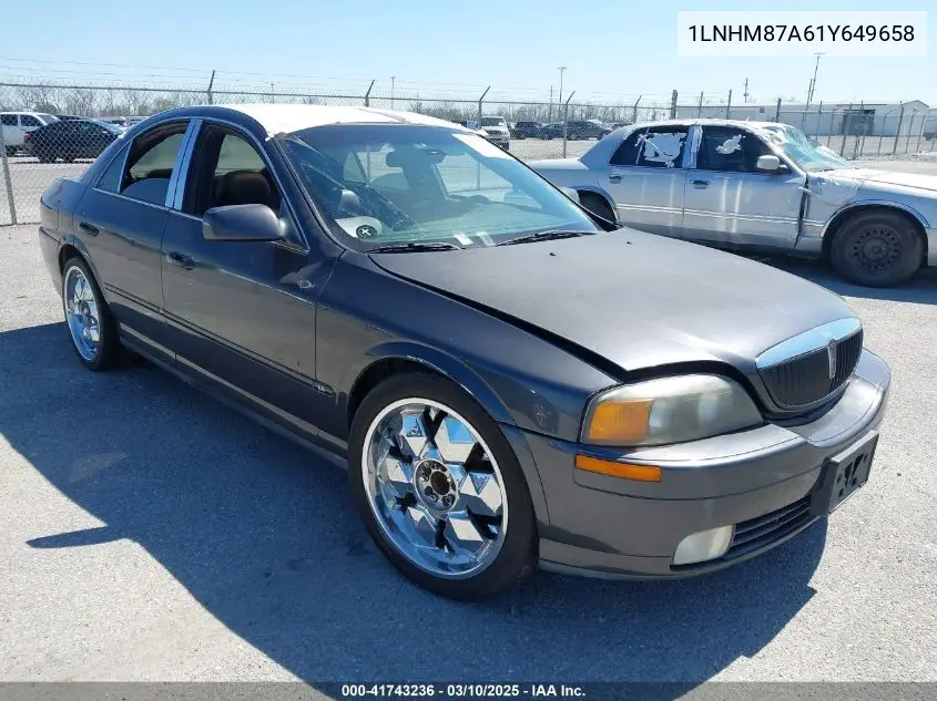 2001 Lincoln Ls V8 Auto VIN: 1LNHM87A61Y649658 Lot: 41743236