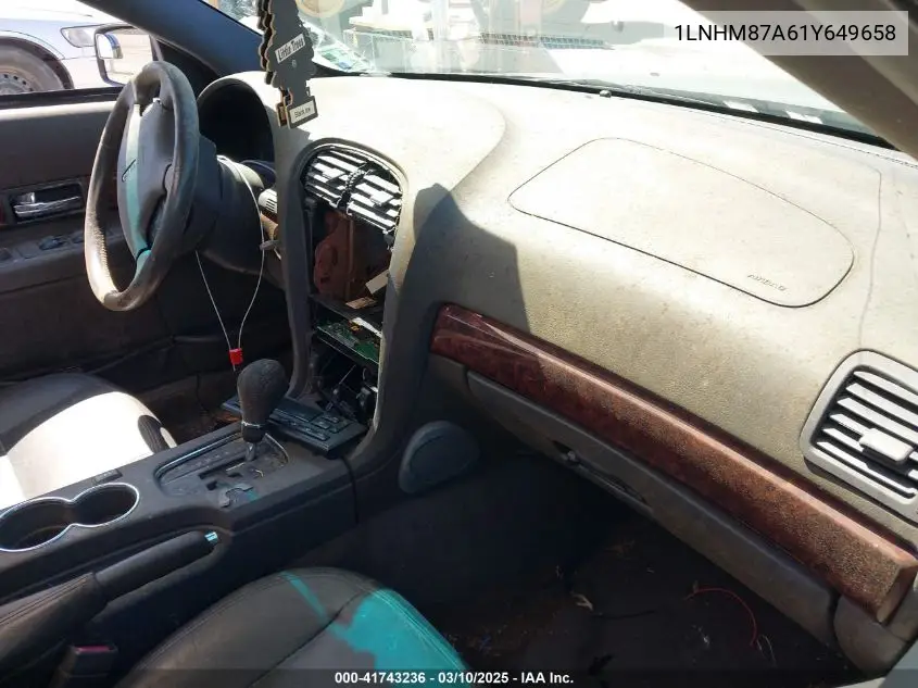 2001 Lincoln Ls V8 Auto VIN: 1LNHM87A61Y649658 Lot: 41743236