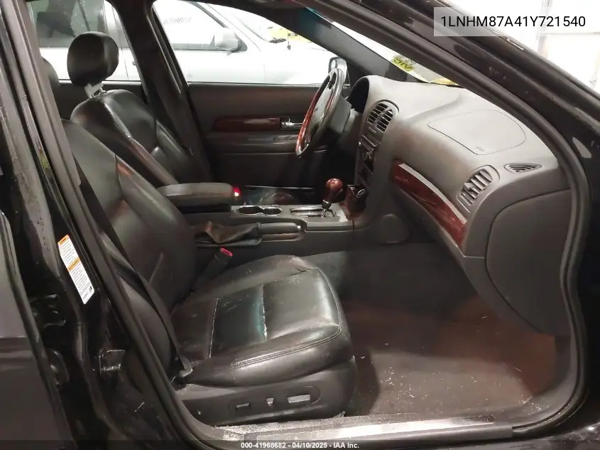 2001 Lincoln Ls V8 Auto VIN: 1LNHM87A41Y721540 Lot: 41968682