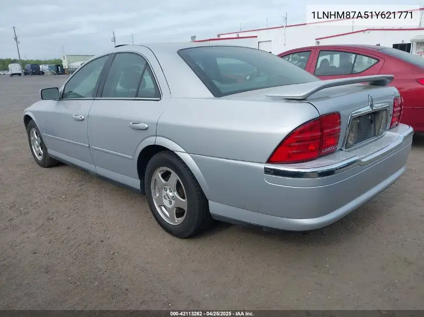 2001 Lincoln Ls V8 Auto VIN: 1LNHM87A51Y621771 Lot: 42113262