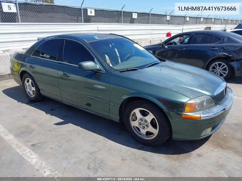 2001 Lincoln Ls V8 Auto VIN: 1LNHM87A41Y673666 Lot: 42257712