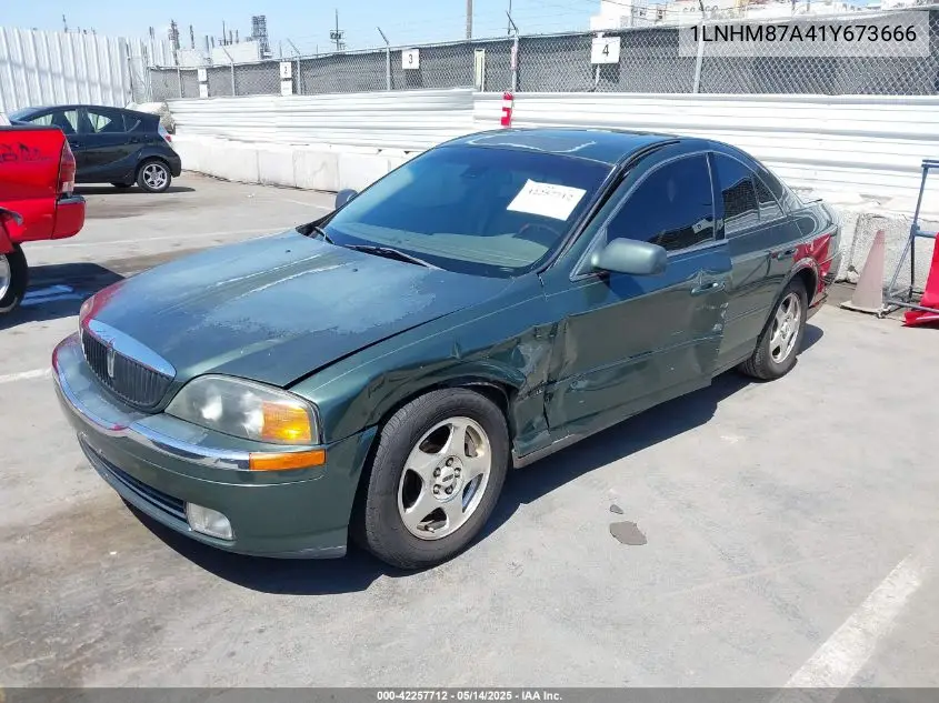 2001 Lincoln Ls V8 Auto VIN: 1LNHM87A41Y673666 Lot: 42257712