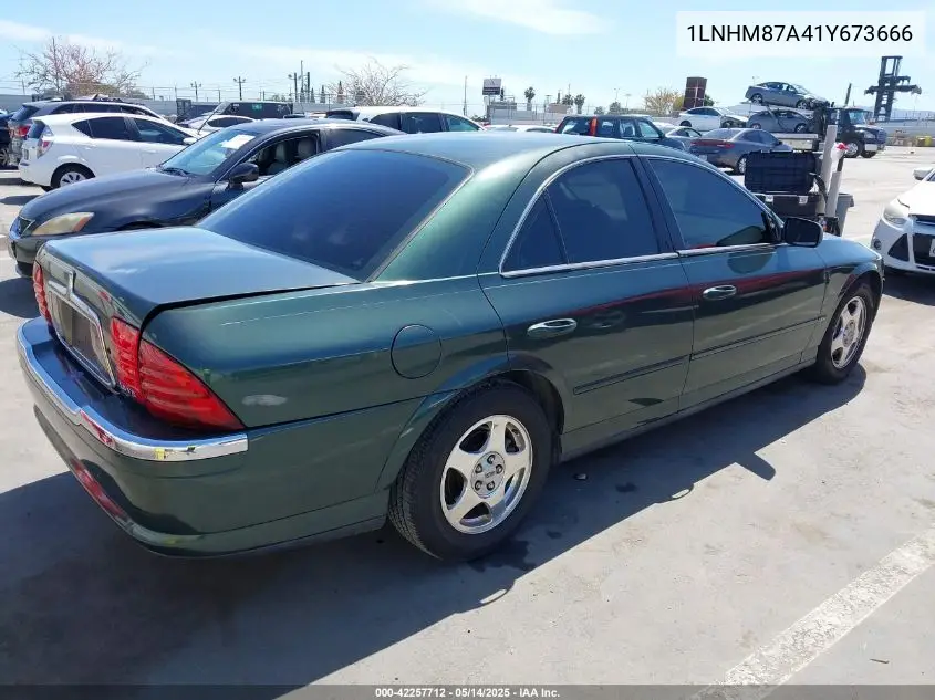 2001 Lincoln Ls V8 Auto VIN: 1LNHM87A41Y673666 Lot: 42257712