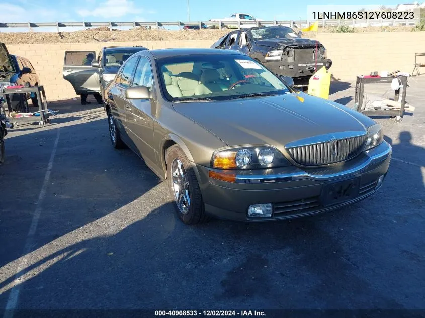 2002 Lincoln Ls V6 Auto/V6 Manual VIN: 1LNHM86S12Y608223 Lot: 40968533
