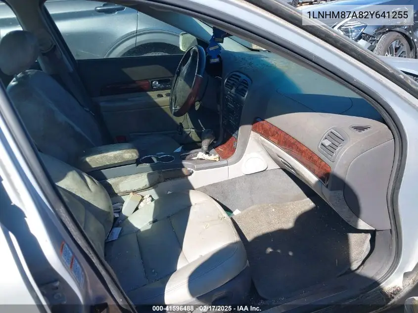 2002 Lincoln Ls V8 Auto VIN: 1LNHM87A82Y641255 Lot: 41596488