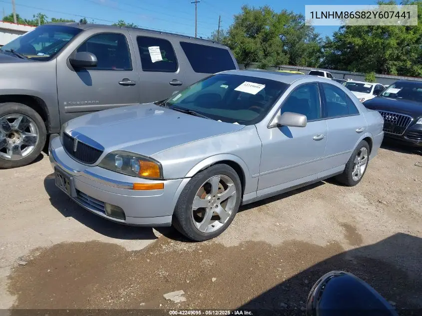 2002 Lincoln Ls VIN: 1LNHM86S82Y607441 Lot: 42249095
