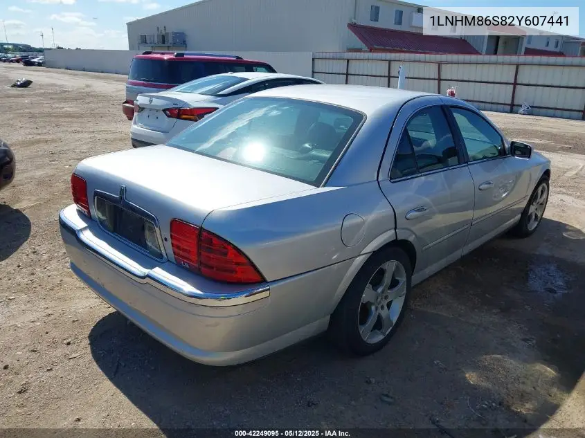 2002 Lincoln Ls VIN: 1LNHM86S82Y607441 Lot: 42249095