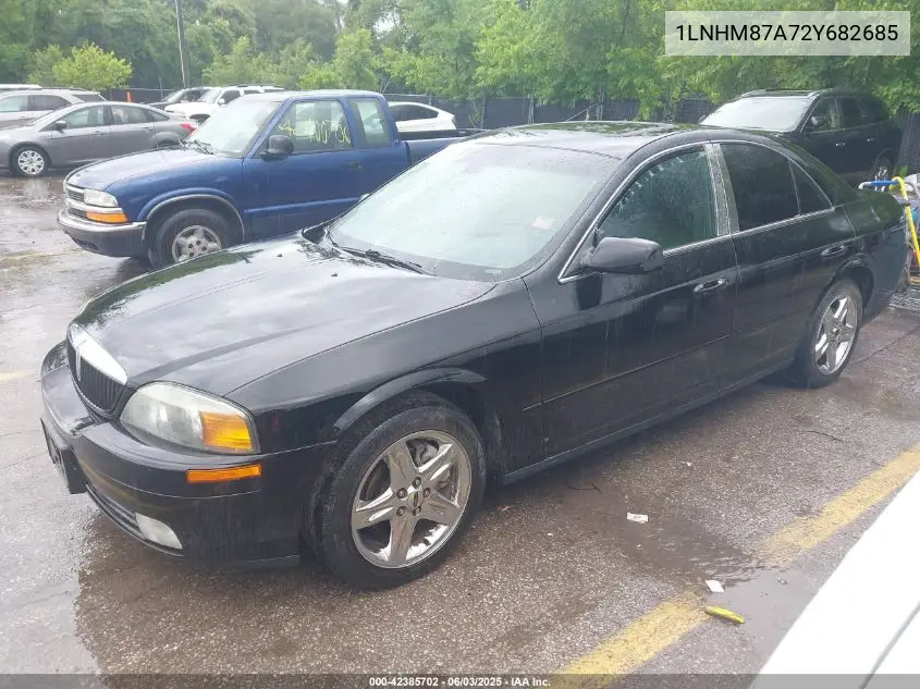 2002 Lincoln Ls VIN: 1LNHM87A72Y682685 Lot: 42385702