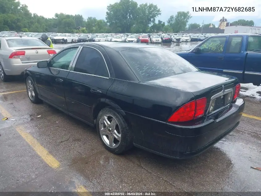 2002 Lincoln Ls VIN: 1LNHM87A72Y682685 Lot: 42385702