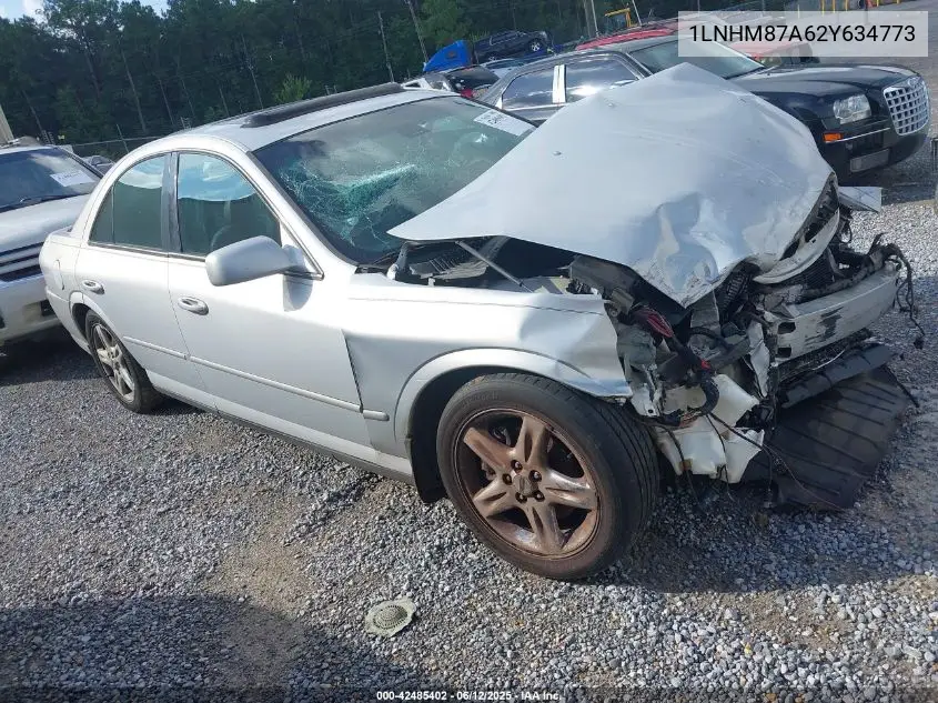 2002 Lincoln Ls V8 Auto VIN: 1LNHM87A62Y634773 Lot: 42485402